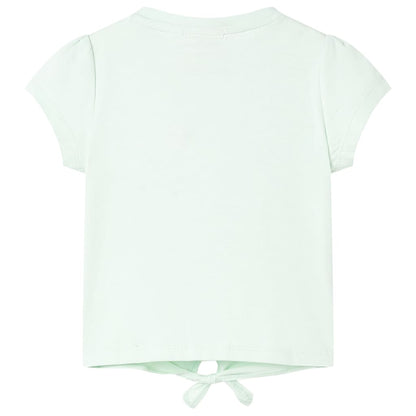 Kindershirt 128 lichtmint Mintgroen
