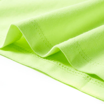 Kindershirt 128 neongeel Geel