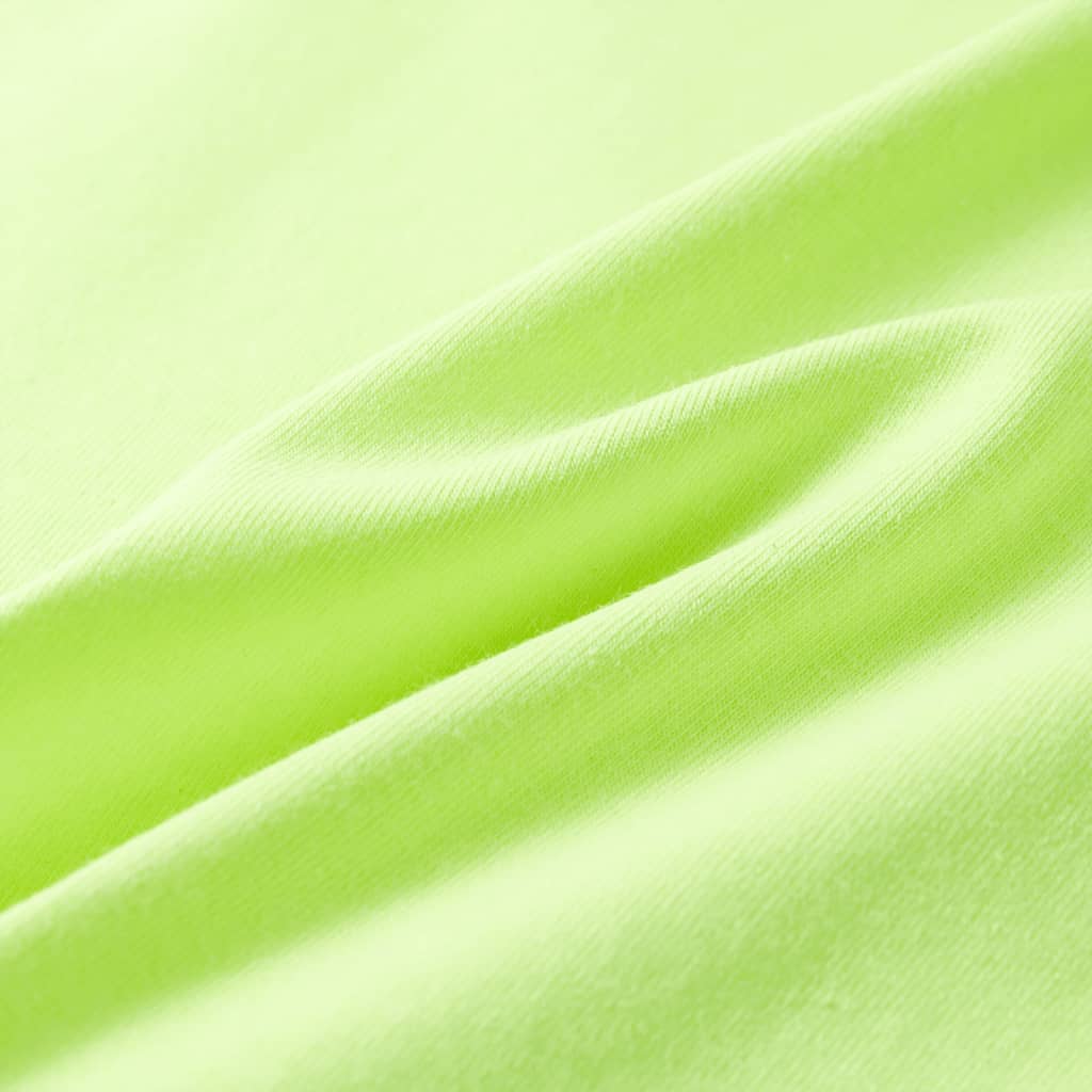 Kindershirt 128 neongeel Geel