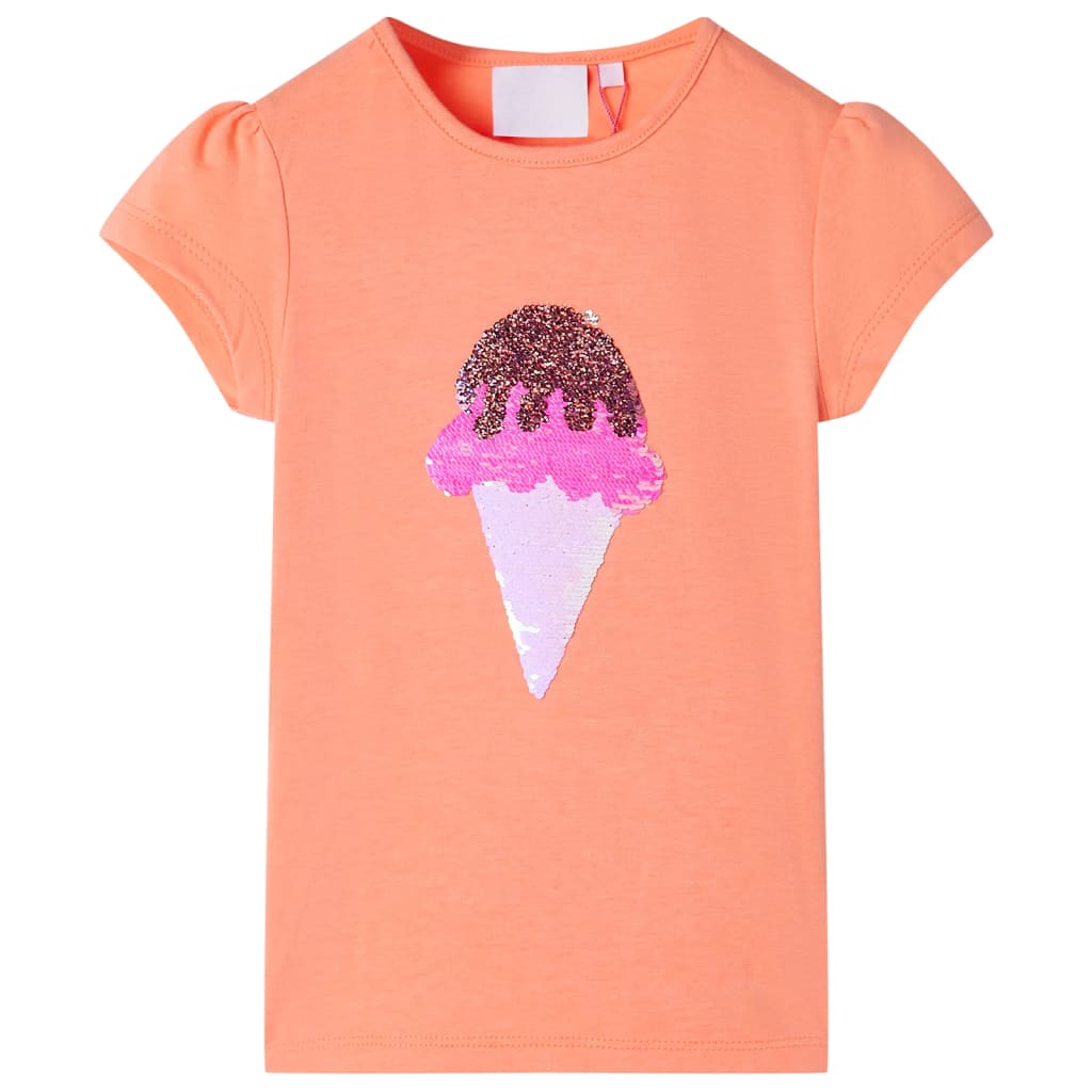 Kindershirt 104 neonoranje orange 104