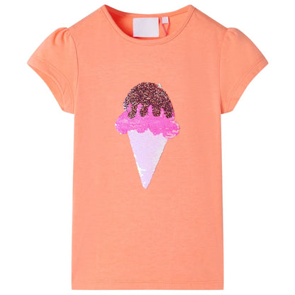Kindershirt 104 neonoranje orange 104