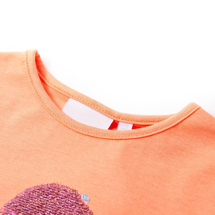 Kindershirt 104 neonoranje orange 104