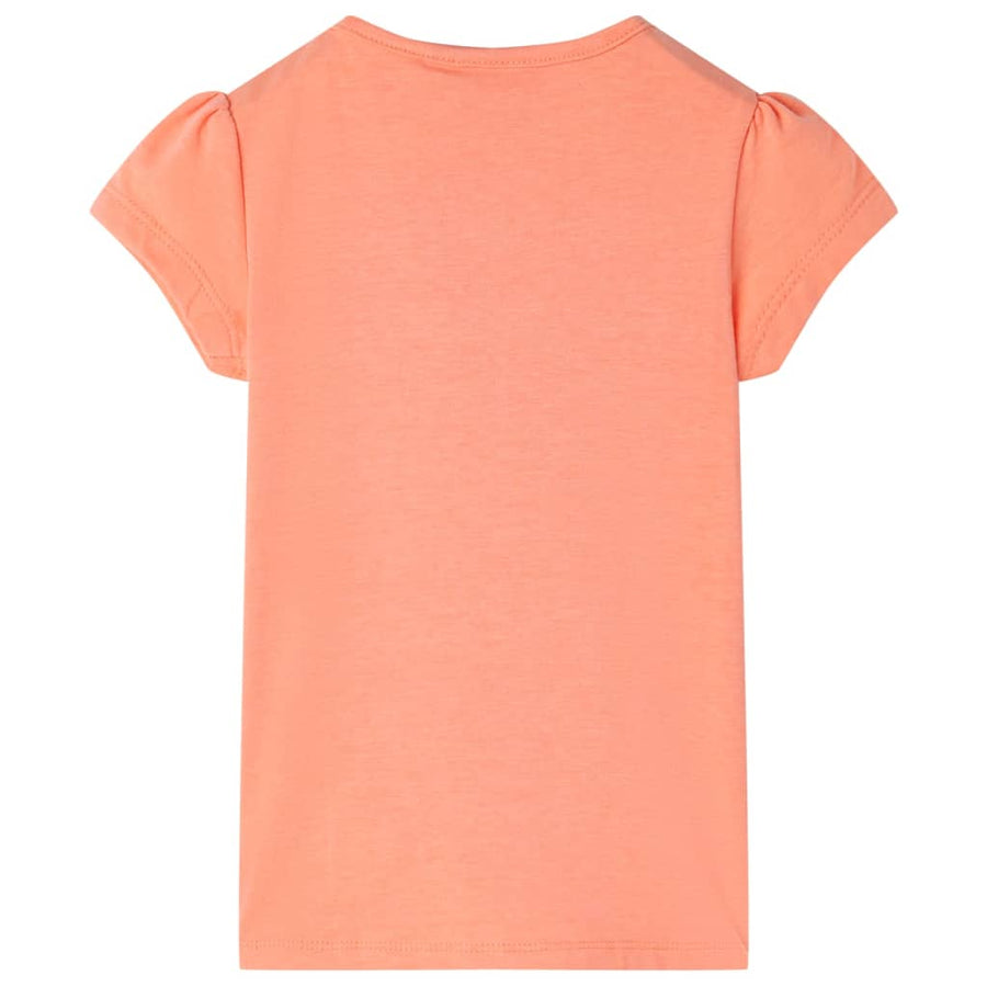 Kindershirt 128 neonoranje orange 128