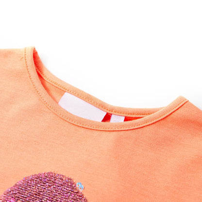 Kindershirt 128 neonoranje orange 128