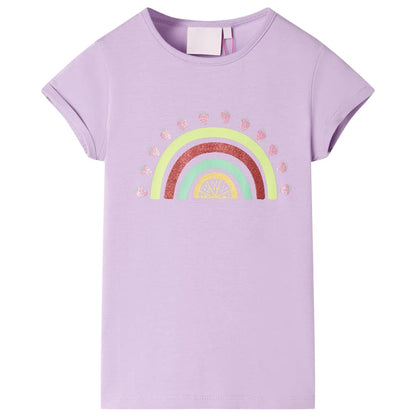 Kindershirt 104 lila Lila