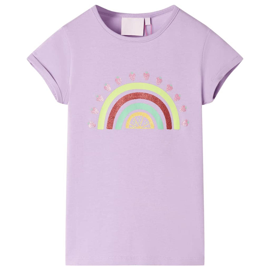 Kindershirt 104 lila Lila
