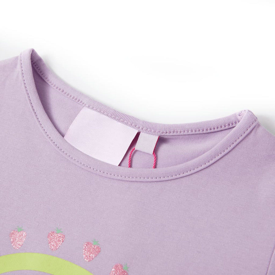Kindershirt 104 lila Lila