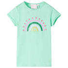 Kids' T-shirt size 92 bright green