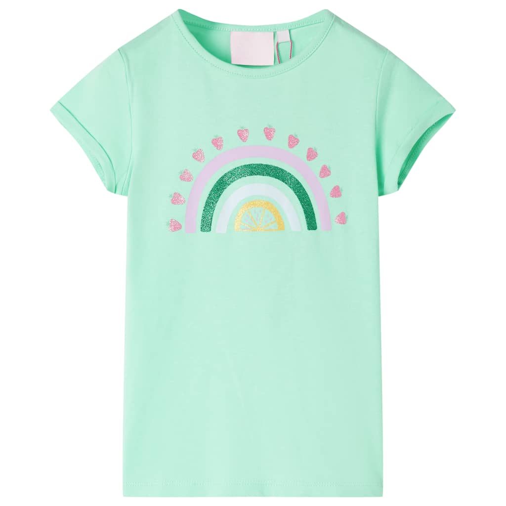 Kindershirt 92 felgroen Groen 92