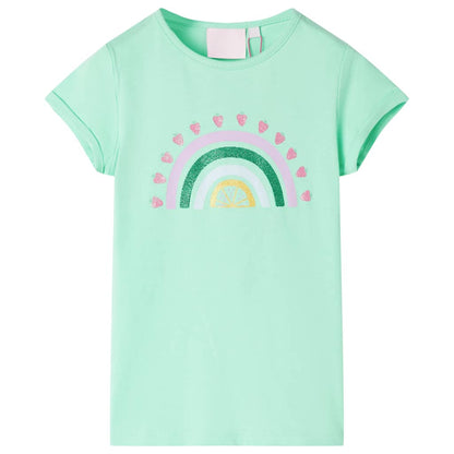 Kindershirt 92 felgroen Groen 92
