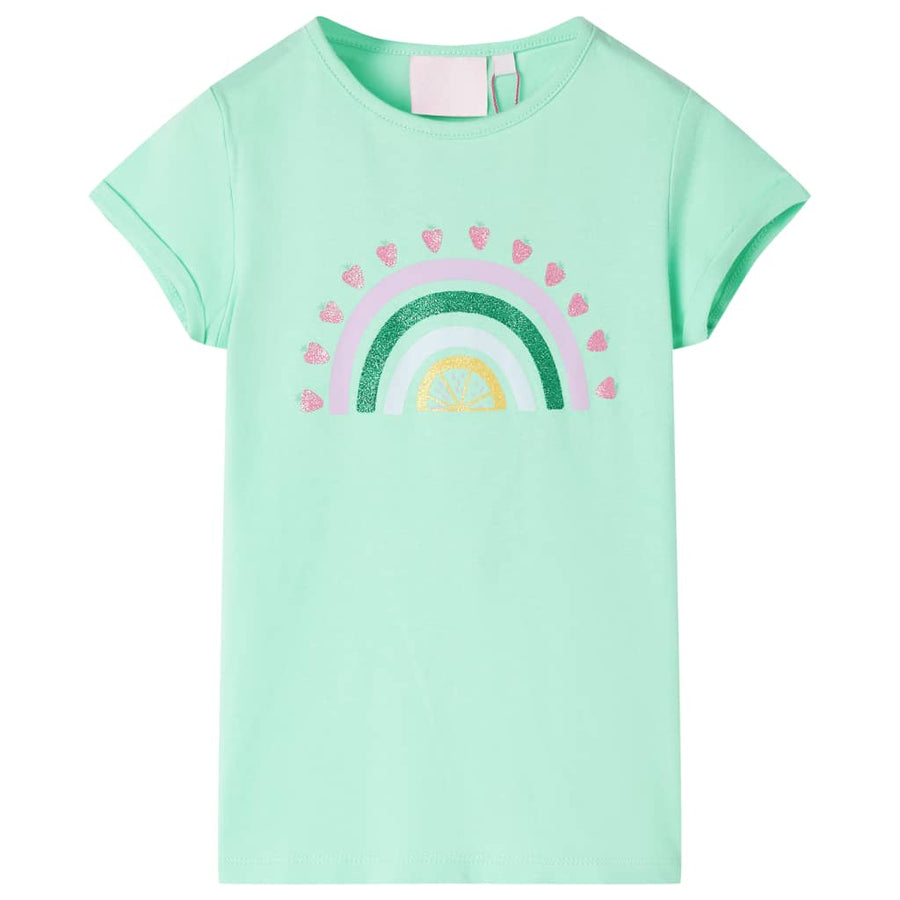 Kindershirt 92 felgroen Groen 92