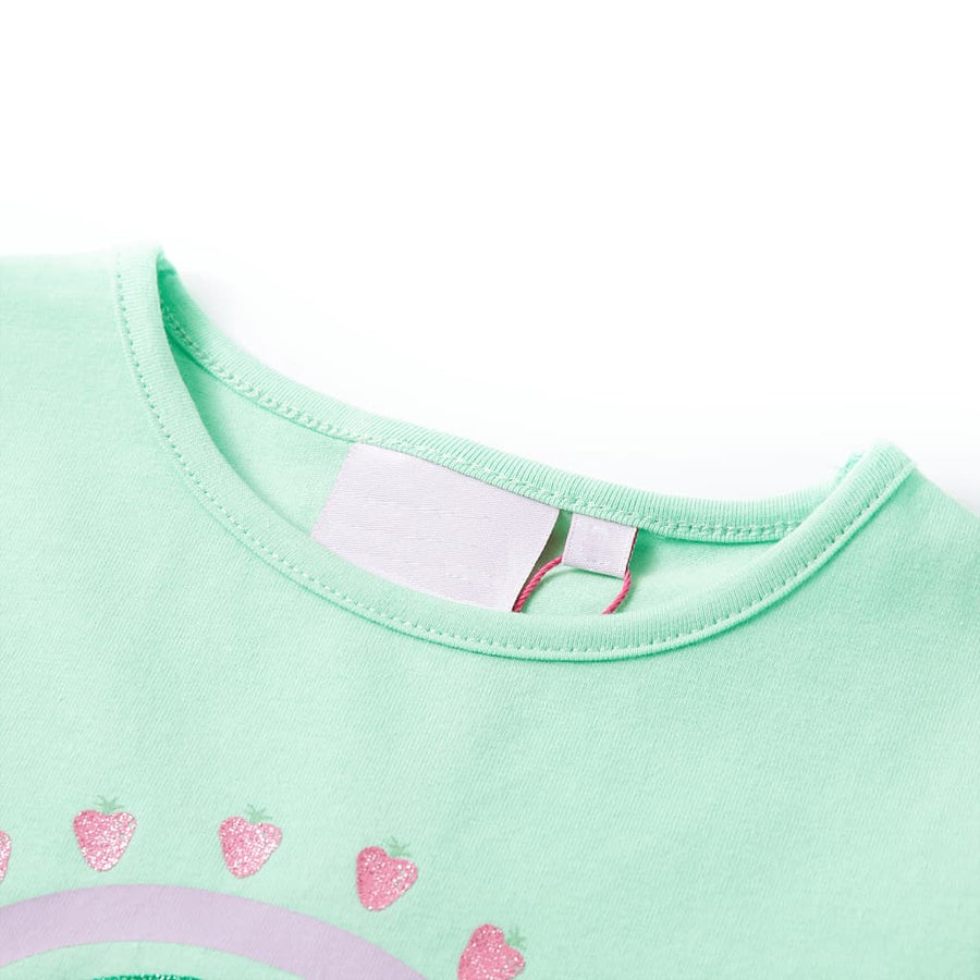 Kindershirt 92 felgroen Groen 92