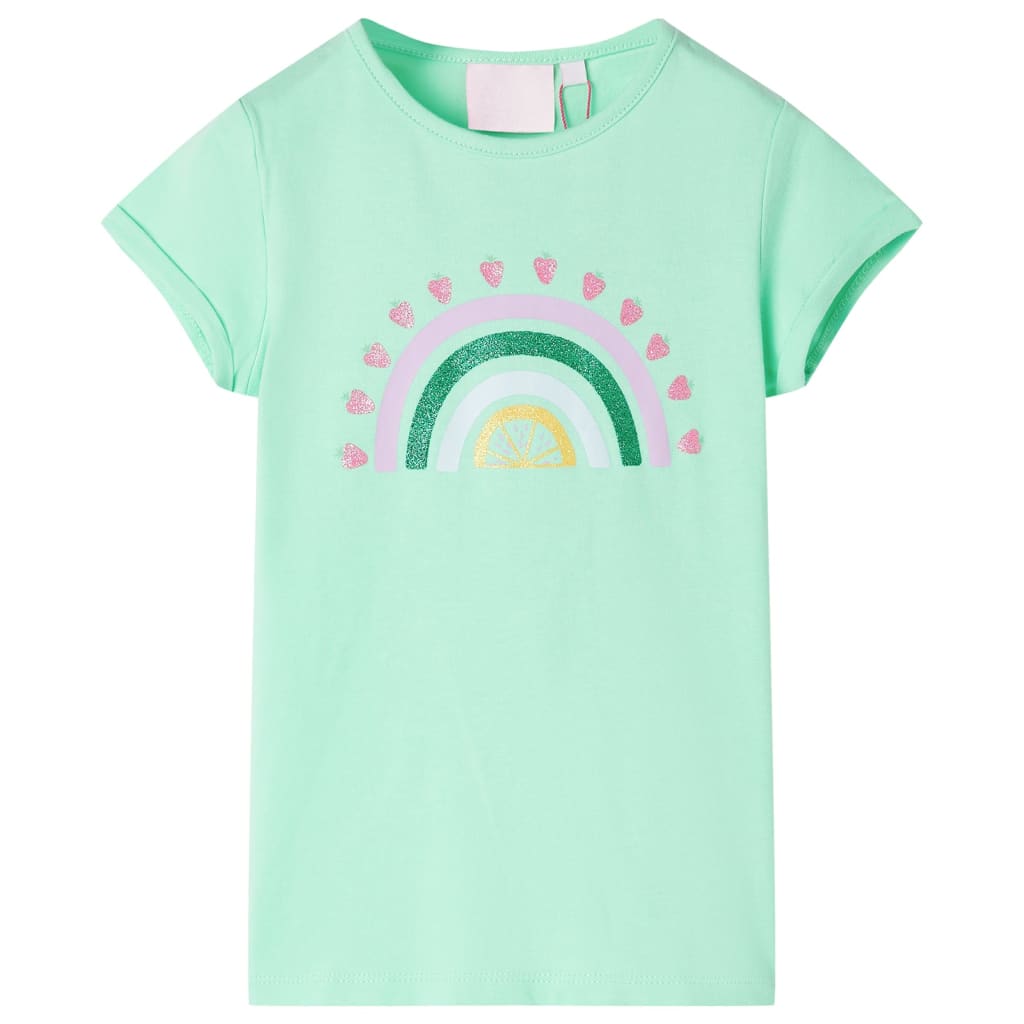 Kindershirt 104 felgroen Groen 104