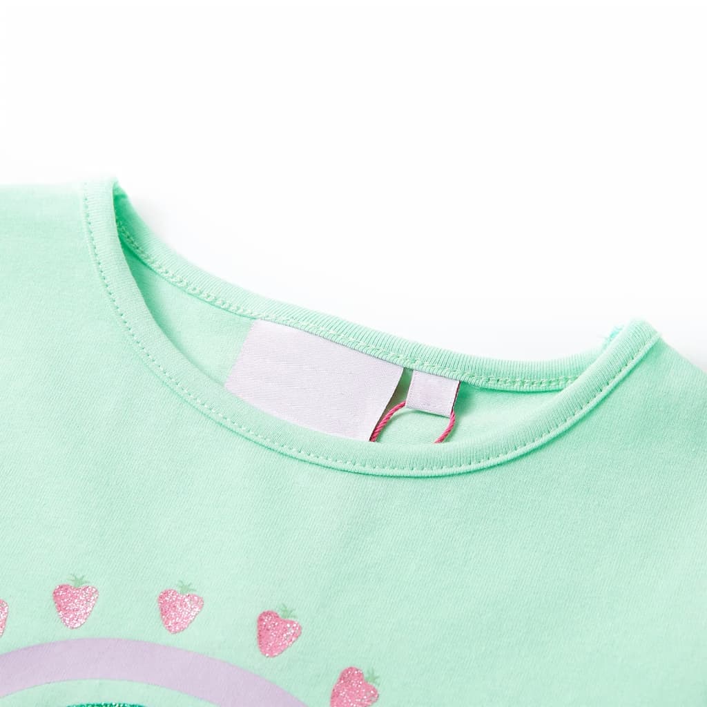 Kindershirt 104 felgroen Groen 104