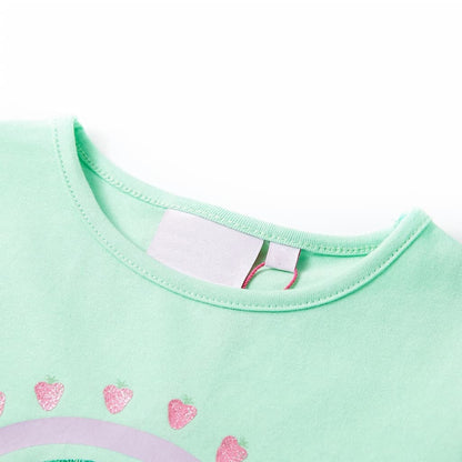 Kindershirt 104 felgroen Groen 104