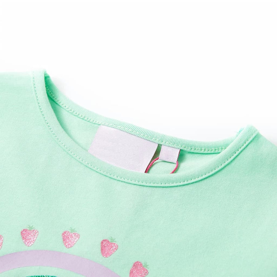 Kindershirt 104 felgroen Groen 104