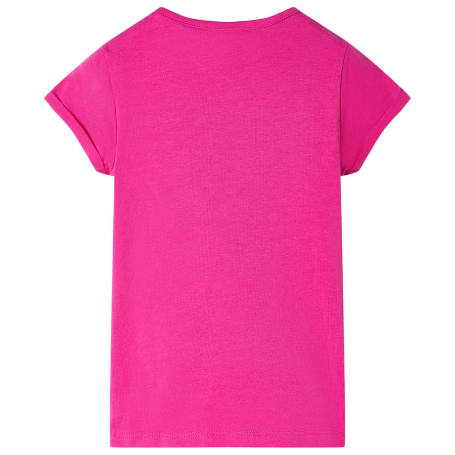 Kindershirt 116 donkerroze Roze 116