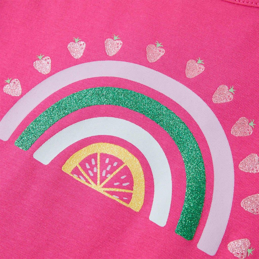 Kindershirt 116 donkerroze Roze 116