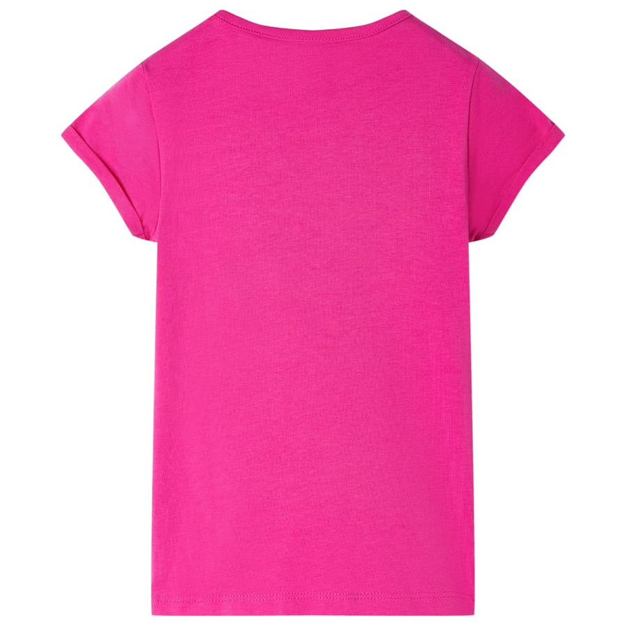 Kindershirt 128 donkerroze Roze 128