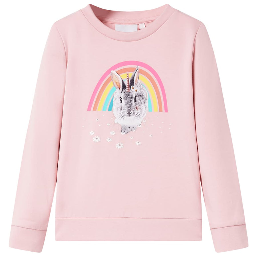 Kindertrui 128 lichtroze Roze