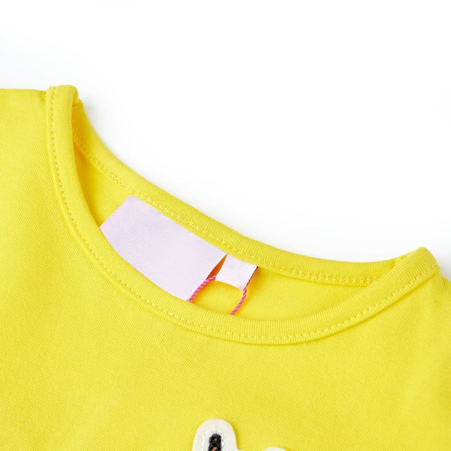 Kindershirt 140 felgeel Geel