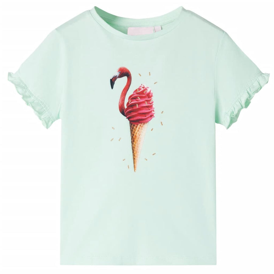 Kindershirt 128 lichtmint Mintgroen 128