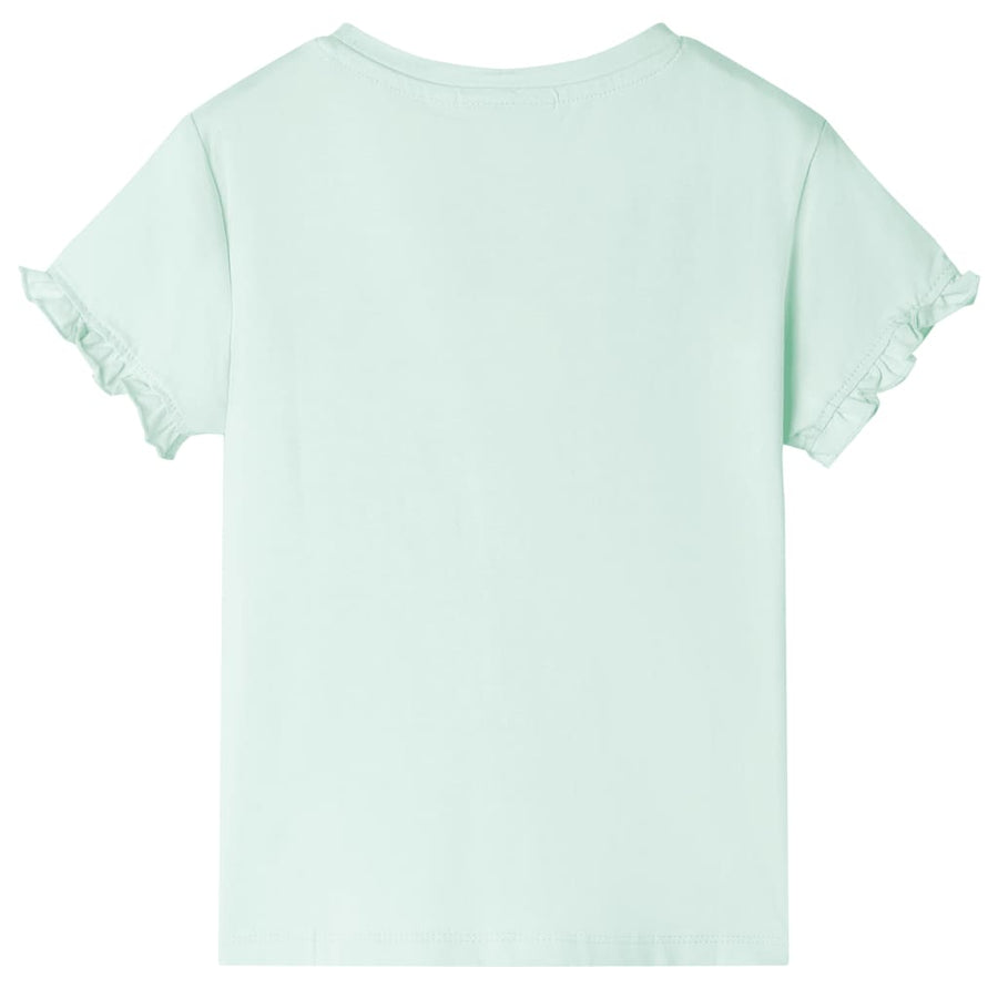 Kindershirt 128 lichtmint Mintgroen 128