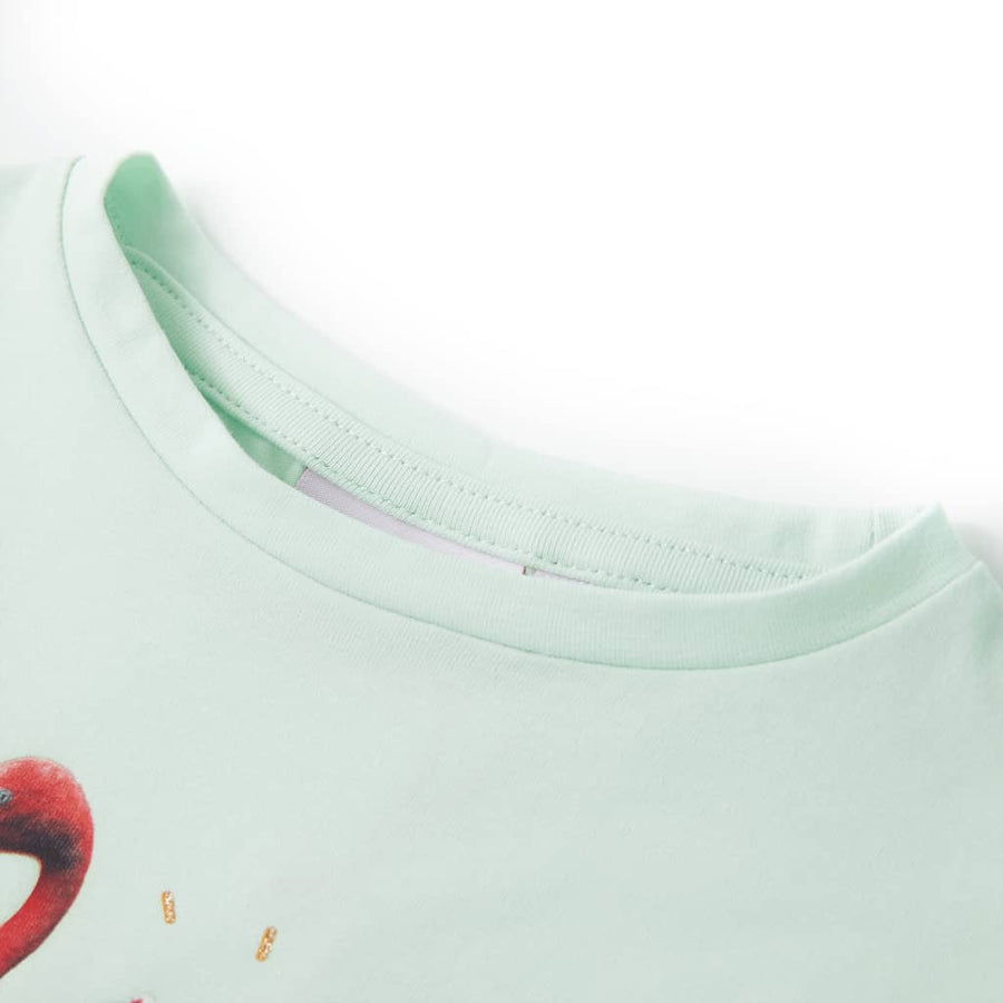 Kindershirt 128 lichtmint Mintgroen 128