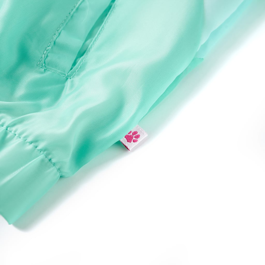 Kinderjas met capuchon en rits 116 meerkleurig Groen 116