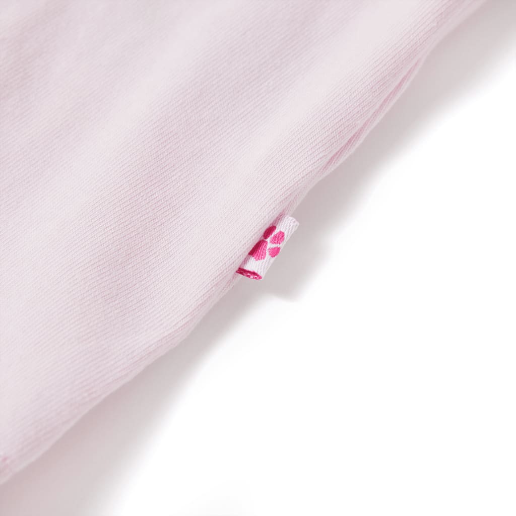 Kindershirt met kapmouwen 128 zachtroze Zachtroze 128