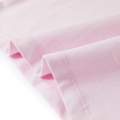 Kindershirt met kapmouwen 128 zachtroze Zachtroze 128