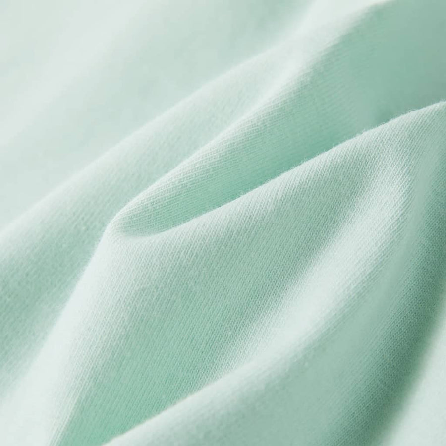 Kindershirt met kapmouwen 128 lichtmintkleur Mintgroen