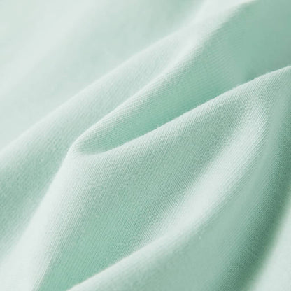 Kindershirt met kapmouwen 140 lichtmintkleur Mintgroen 140