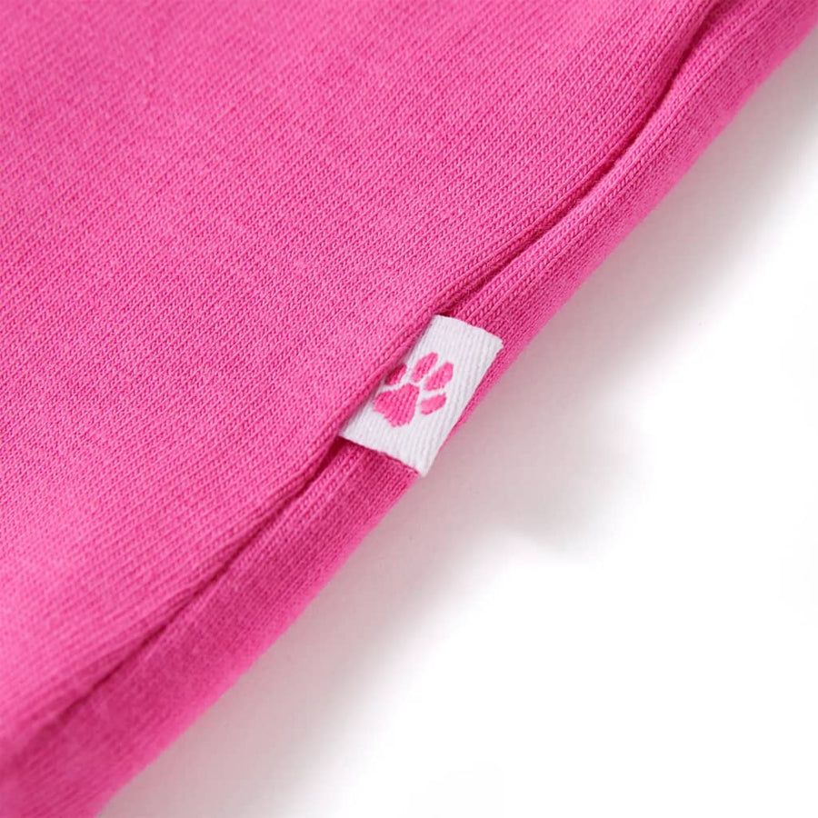 Kindershirt met kapmouwen 104 donkerroze Roze
