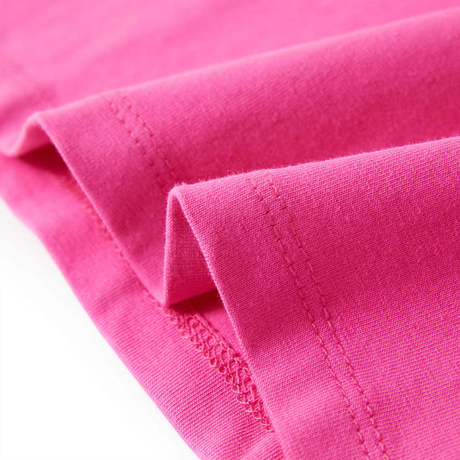 Kindershirt met kapmouwen 104 donkerroze Roze