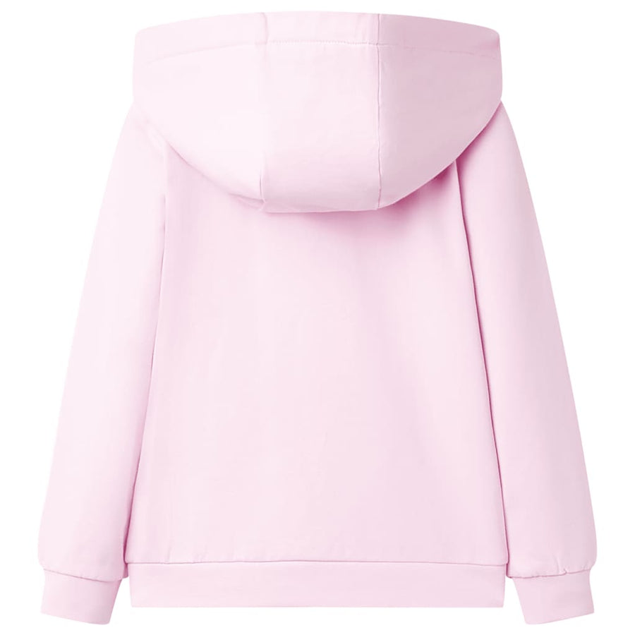 Kindervest met capuchon 116 lichtroze Roze 116