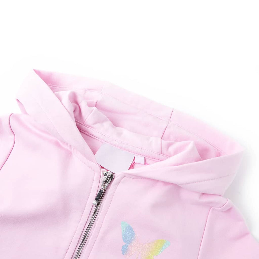 Kindervest met capuchon 116 lichtroze Roze 116