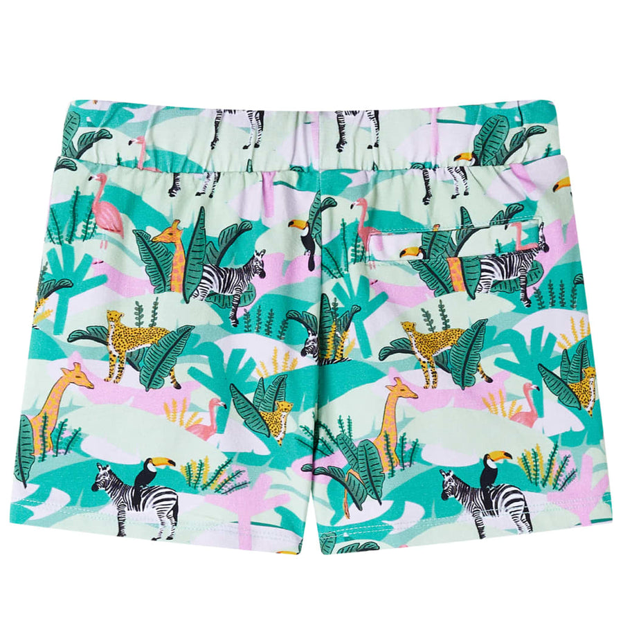 Kindershorts met trekkoord 92 lichtmintkleurig 92
