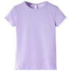 Kindershirt 104 lila katoen