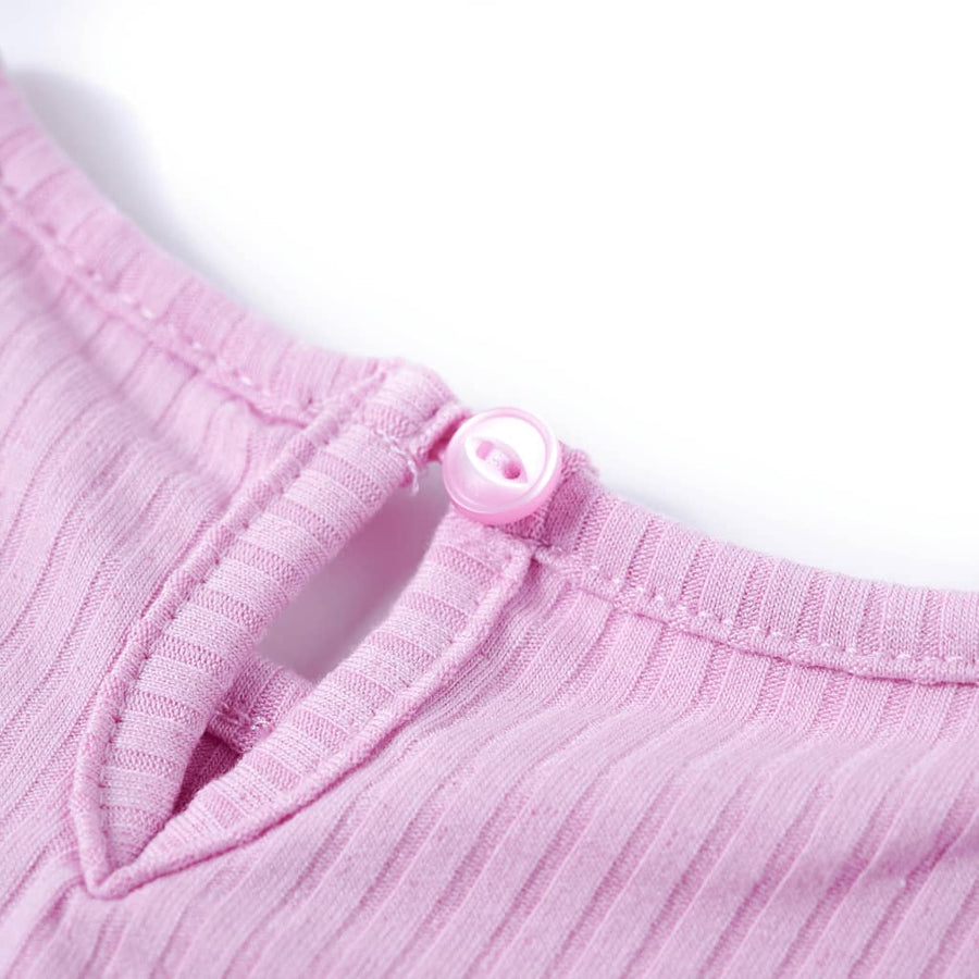 Kindershirt 128 lichtroze Roze