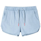 Kids shorts 92 soft denim blue