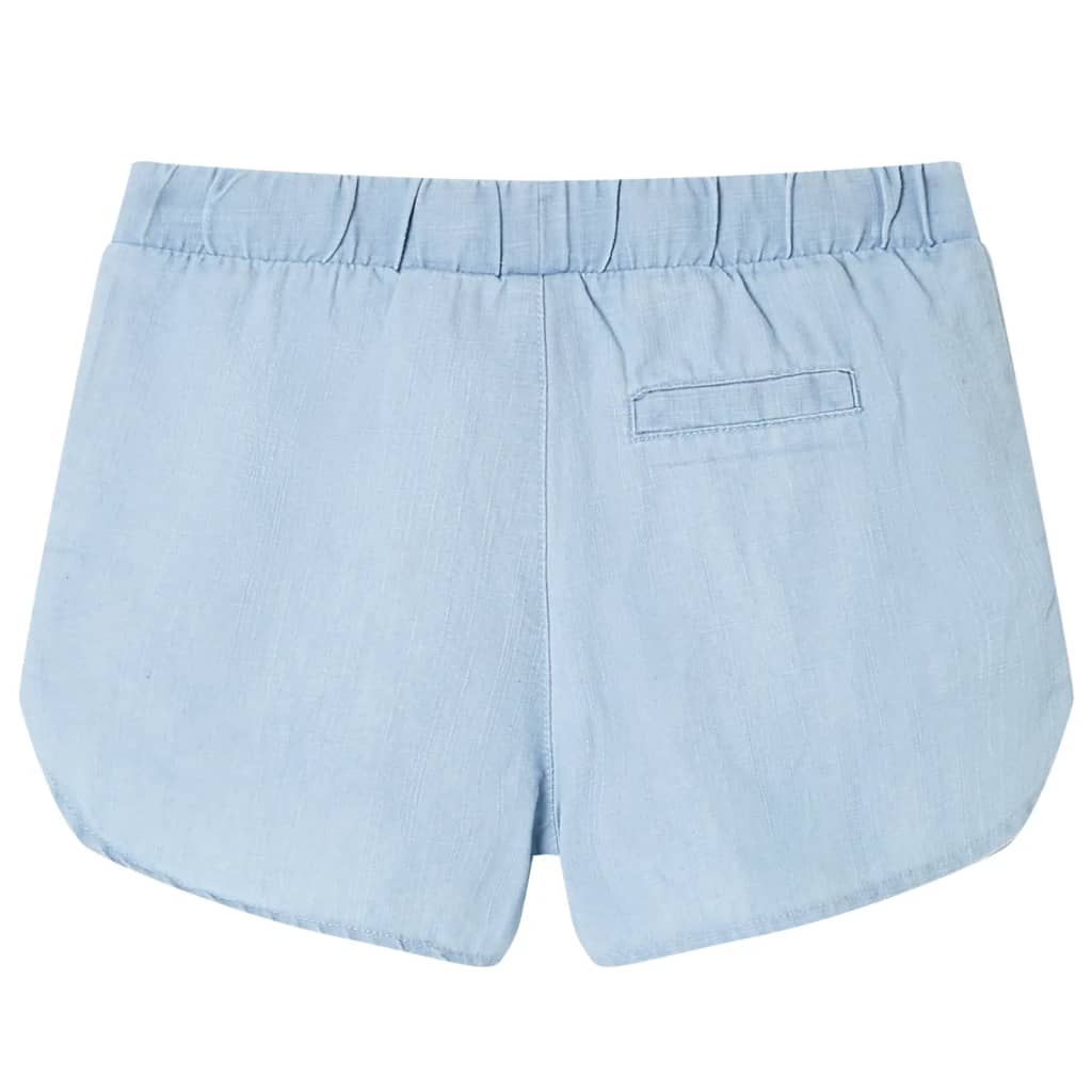 Kindershorts 92 zachtdenimblauw lichtblauw 92