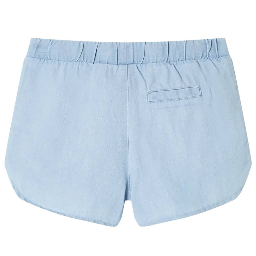 Kindershorts 92 zachtdenimblauw lichtblauw 92