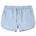 Kids' shorts 128 soft denim blue