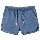 Kindershorts denimblauw maat 104