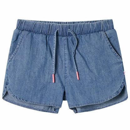 Kindershorts 104 denimblauw Blauw 104
