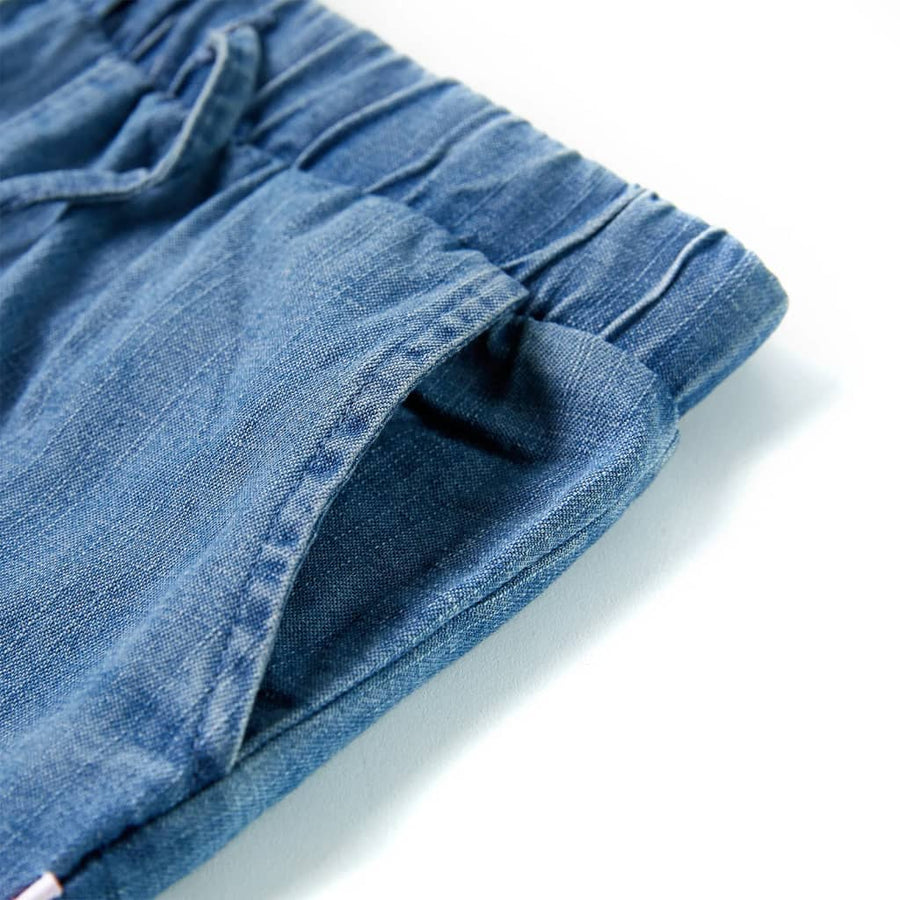Kindershorts 104 denimblauw Blauw 104