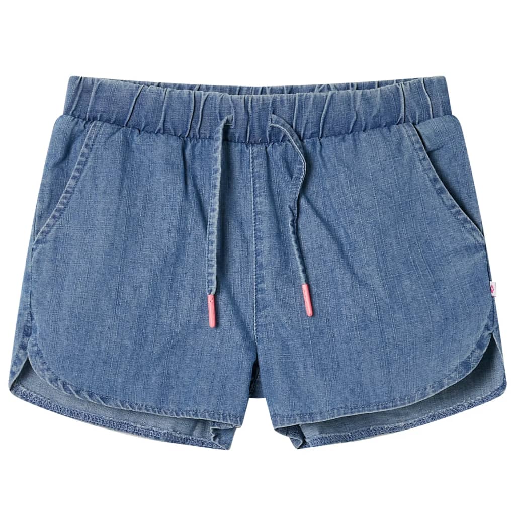 Kindershorts 116 denimblauw Blauw 116