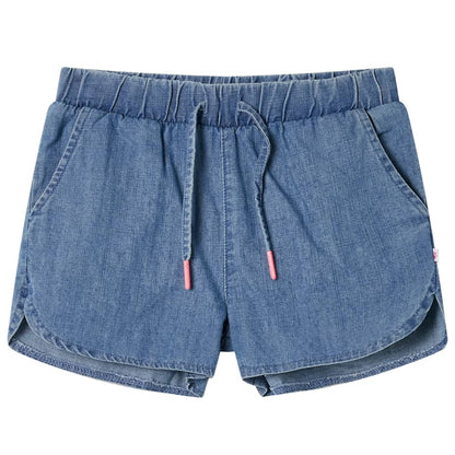 Kindershorts 116 denimblauw Blauw 116