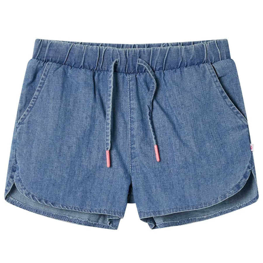 Kindershorts 116 denimblauw Blauw 116